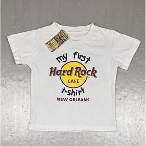 Hard Rock Cafe New Orleans T-Shirt Kids 2T "My First" White Short Sleeve NWT‎